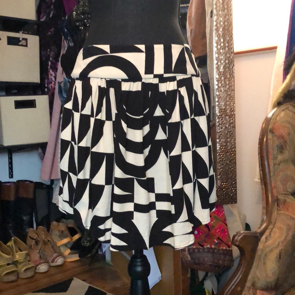 Silence + Noise geometric skirt with pockets